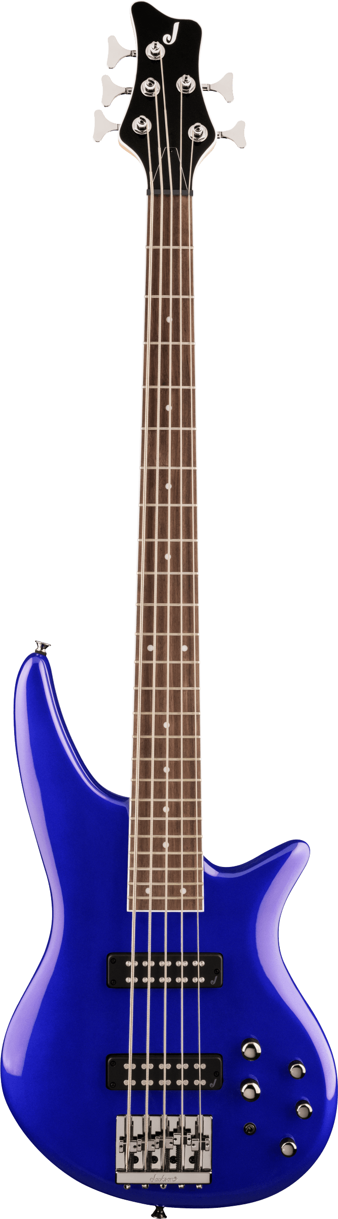 Jackson JS Series Spectra Bass JS3V, Laurel Fingerboard, Indigo Blue 5 String Bass Guitar - See Description