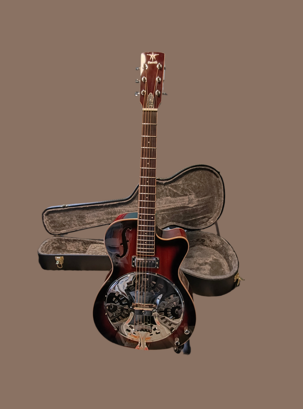 Danville USA Dobro Resonator Electric Acoustic Cutaway RDL-70CEQ