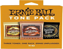 Load image into Gallery viewer, Ernie Ball 3314 Acoustic Guitar Strings Tone Pack, Light 11 - 52, 3 Sets
