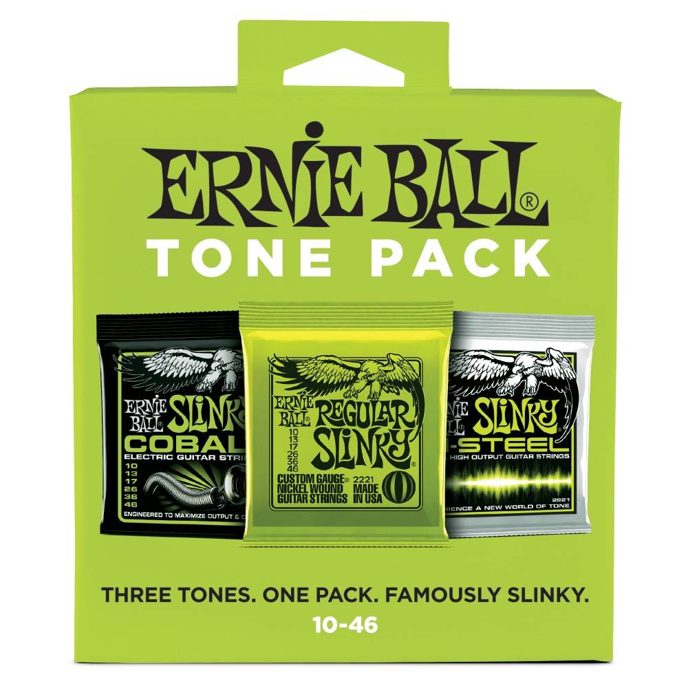 Ernie Ball 3331 Electric Tone Pack 3 Sets, Regular, 10-46