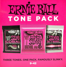 Load image into Gallery viewer, Ernie Ball 3333 Electric Tone Pack 3 Sets, Super Slinky, 9-42

