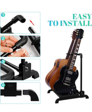 Load image into Gallery viewer, GUITTO Multi Guitar Rack Stand Foldable Universal Display Rack Portable Guitar Holder for Band Stage Bass Acoustic Guitar - 3 Holder GGS-12
