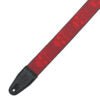 Load image into Gallery viewer, Levy’s 2-Inch Wide Polyester Guitar Strap with Dark Red &amp; Red Scanned Skull Motif - MPD2-114
