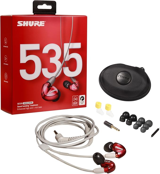 Shure SE535LTD Professional Wired Sound Isolating Earbuds - See Description