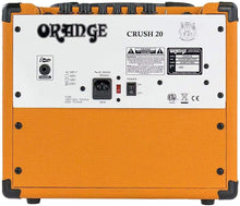 Charger l&#39;image dans la galerie, Orange CRUSH 20RT 20w Twin channel solid state guitar amp combo with digital reverb, tuner and 1 x 8&quot; speaker

