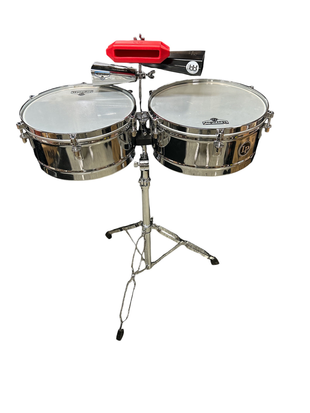 Latin Percussion Matador 14'' and 15'' Timbales - Chrome - PRE OWNED