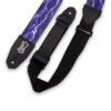 Charger l&#39;image dans la galerie, Levy&#39;s MPRH-18 Right Height Polyester Guitar Strap - Lightning Motif
