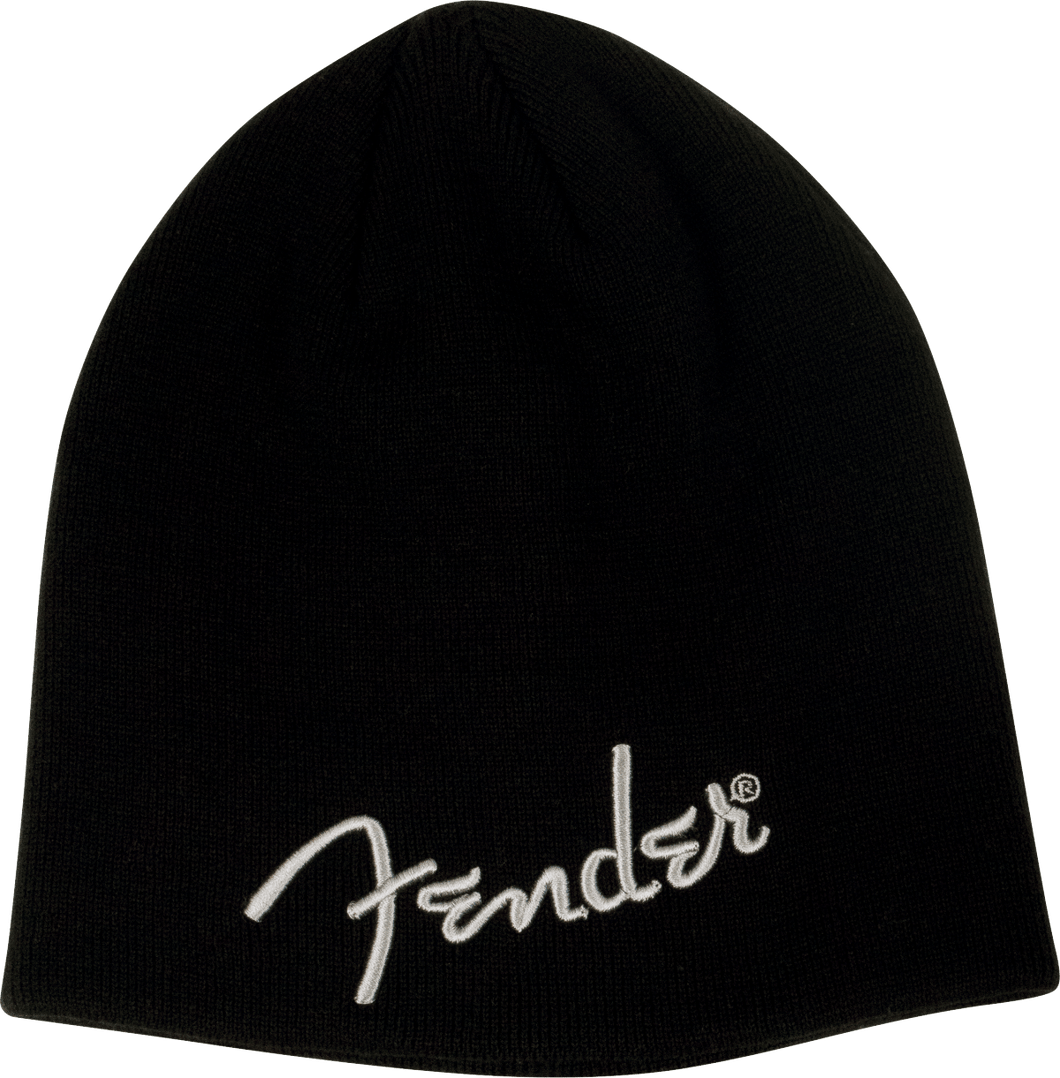 Fender® Logo Beanie, Black, One Size