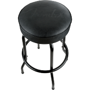 Fender® Embossed Black Logo Barstool, Black