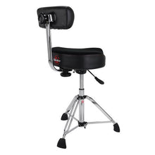 Load image into Gallery viewer, Gibraltar 9808HMB 9000 Series 16&quot; Hydraulic Saddle Drum Throne with Backrest
