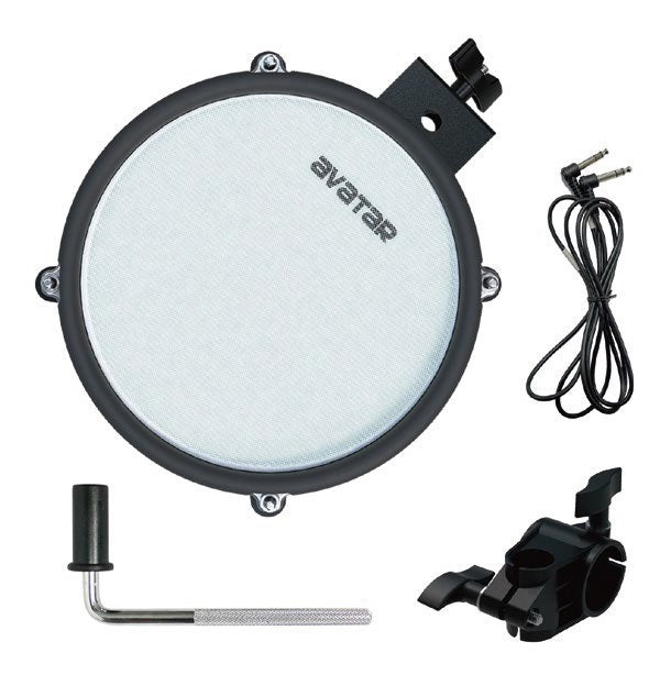 Avatar DRM21108 Dual-Zone Mesh Head Snare/Tom Pad Bundle for Electronic Drum Set, 8 Inch