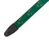 Charger l&#39;image dans la galerie, Levy’s 2-Inch Wide Polyester Guitar Strap with Green &amp; Mustard Scanned Skull Motif - MPD2-113
