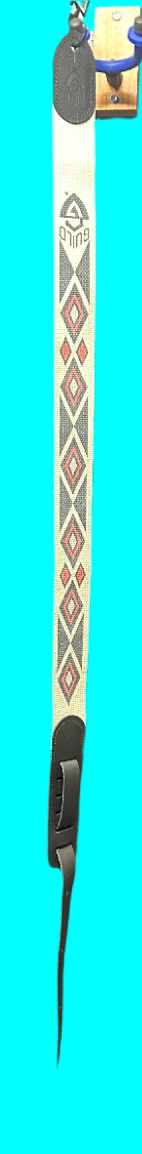 Guild SOUTHWEST Cotton/Leather Guitar Strap - Multi