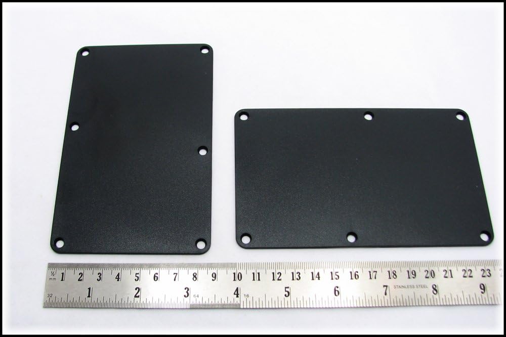 Black Electric Guitar Cover Plate with Screws