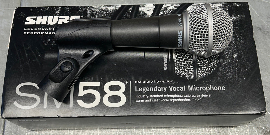 Shure SM58-LC Cardioid Dynamic Vocal Microphone - PRE OWNED