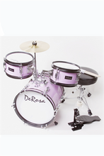 Load image into Gallery viewer, De Rosa USA 3 Piece 12&quot; Kid&#39;s Junior Drum Set Complete - Black Friday Sale
