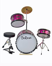 Load image into Gallery viewer, De Rosa USA 3 Piece 16&quot; Kid&#39;s Junior Drum Set Complete - Black Friday Sale
