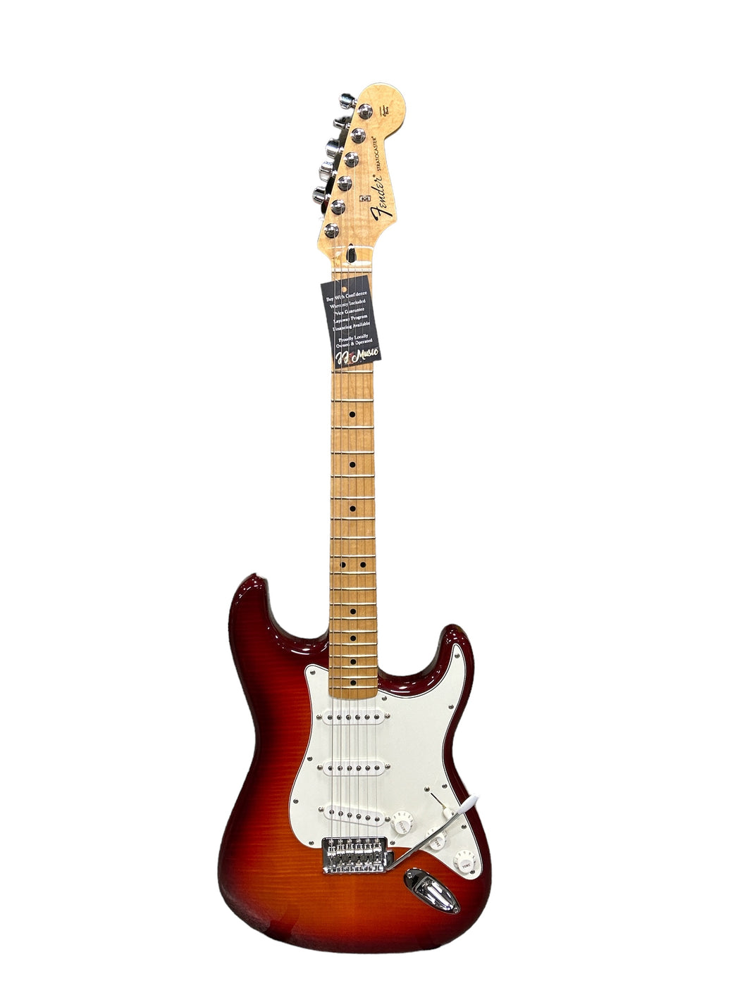 Fender Standard Stratocaster® Plus Top, Maple Fingerboard, Aged Cherry Burst - PRE OWNED