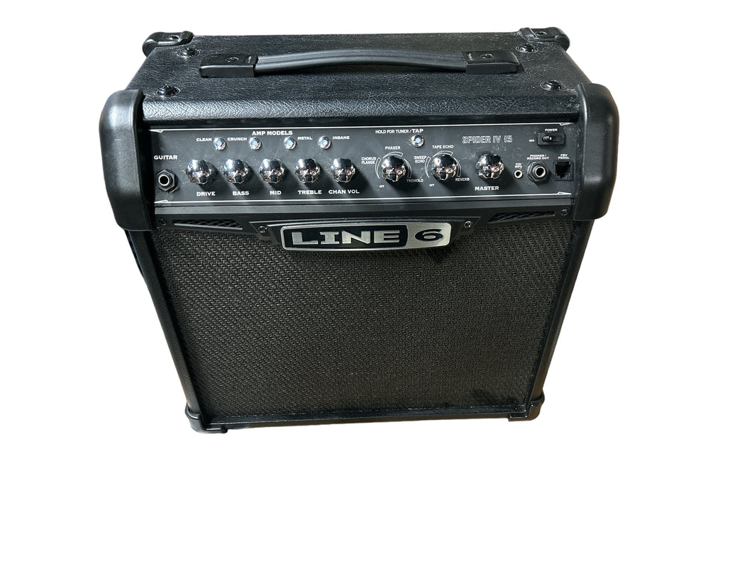 Line 6 Spider IV 15 Watt Amp Guitar Amp PRE OWNED