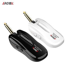 Load image into Gallery viewer, AROMA ARG-05 WIRELESS GUITAR AUDIO TRANSMISSION SYSTEM TRANSMITTER RECEIVER BUILT-IN RECHARGEABLE BATTERY 115 FEET TRANSMISSION DISTANCE
