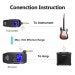 Load image into Gallery viewer, AROMA ARG-06 GUITAR WIRELESS TRANSMISSION SYSTEM(TRANSMISSTER &amp; RECEIVER) 6.35MM PLUG 4 CHANNELS MAX. 35M EFFECTIVE BUILT-IN BATTERY SUPPORTS MUTE FUNCTION
