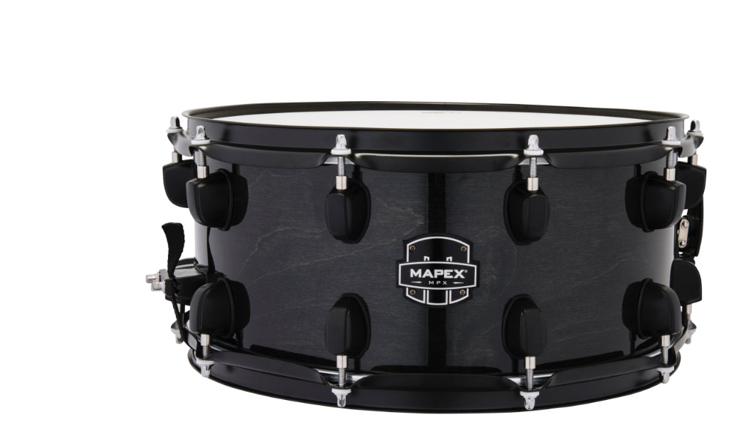 Mapex MPX 14”x6.5'' Maple/Poplar Hybrid Shell Snare Drum - Transparent Midnight Black