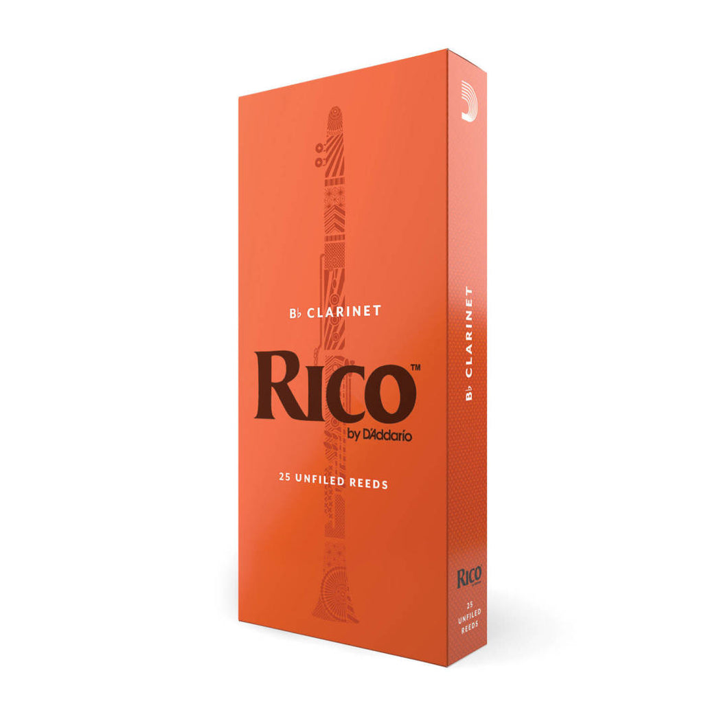 RICO by D'Addario Bb Clarinet Reeds Size 2.0 - 25 Reeds