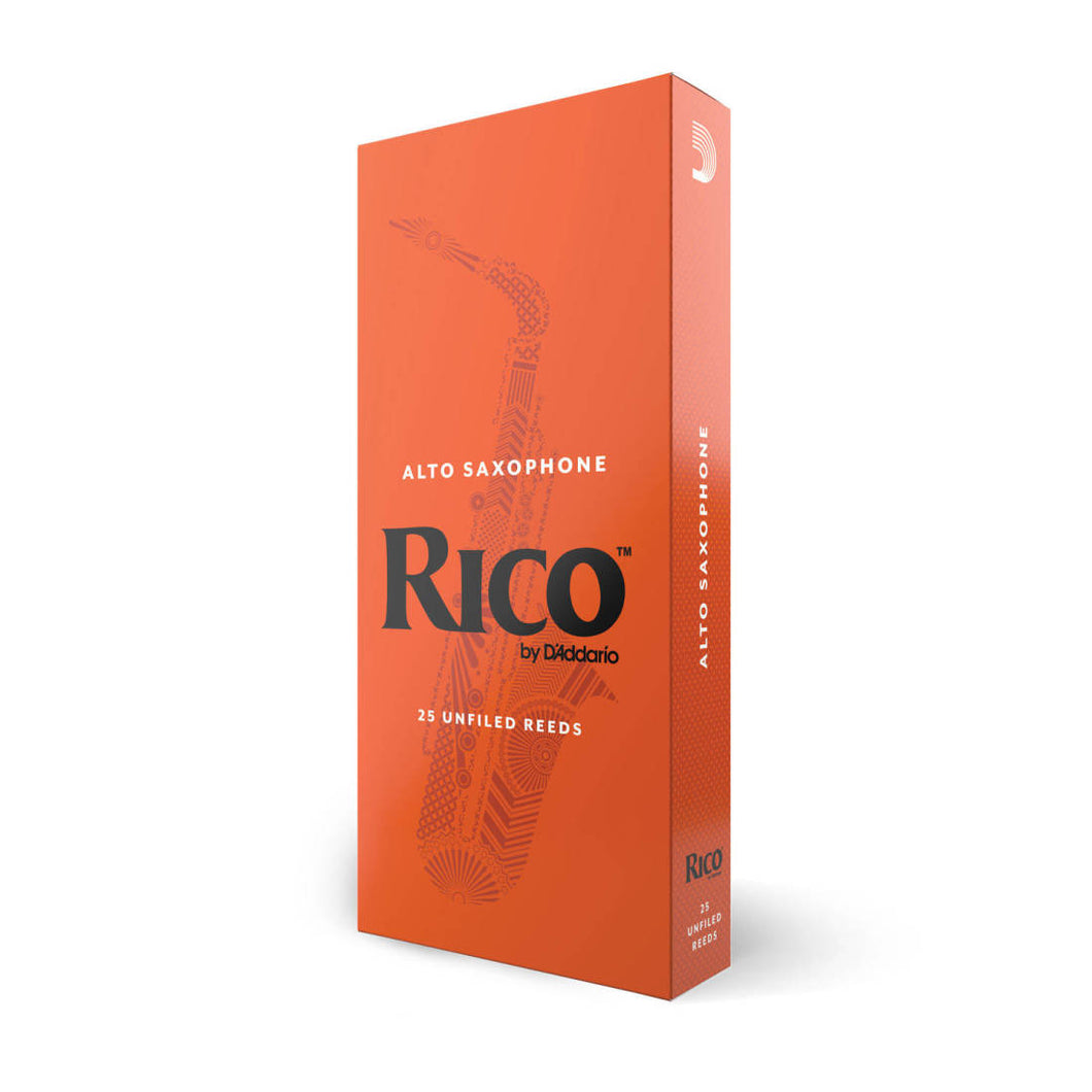 RICO by D'Addario Alto Saxophone Reeds Size 2.0 - 25 Reeds