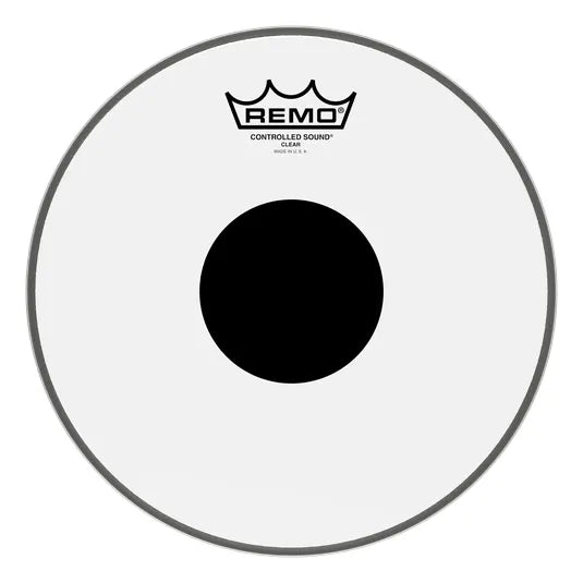 Remo Controlled Sound Clear Black Dot Drumhead - Top Black Dot, 16