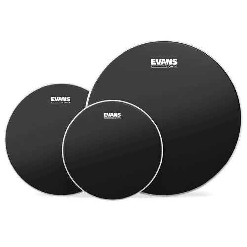 Evans ETP-ONX2-S - Evans Onyx 2-Ply Tompack Coated, Standard (12 inch, 13 inch, 16 inch)-(8374783901951)