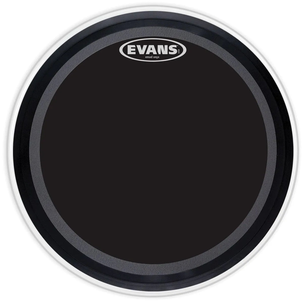 Evans BD18EMADONX 18" EMAD ONYX Bass Drumhead-(8375278174463)