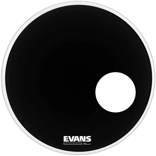 Evans BD20RB 20" EQ3 Black Bass Drumhead-(8375282204927)