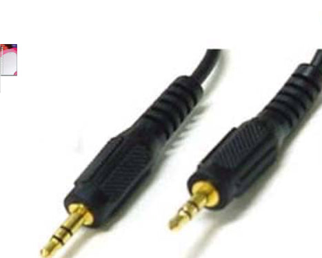 12 FT 3.5MM STEREO MALE PLUG TO 3.5MM STEREO MALE PLUG GOLD PLATED