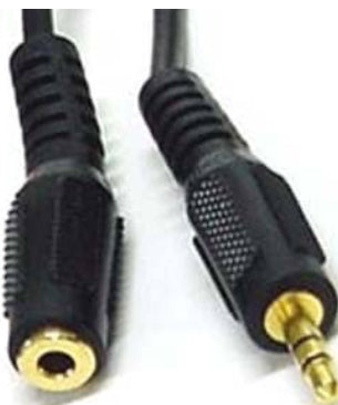20 FT 3.5MM STEREO MICROPHONE EXTENSION CORD 3.5MM STEREO MALE TO 3.5MM FEMALE PLATE GOLD