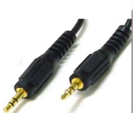 6 FT 3.5 MM STEREO MALE PLUG TO 3.5MM STEREO MALE PLUG (GOLD PLATED)