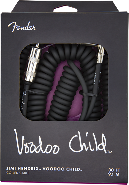 Fender Jimi Hendrix Voodoo Child Cable, 30 ft - Black