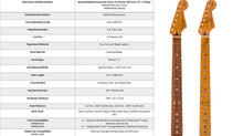 Load image into Gallery viewer, Fender ROASTED MAPLE STRATOCASTER® NECK, 21 NARROW TALL FRETS, 9.5″, PAU FERRO, C SHAPE
