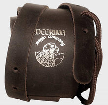 Load image into Gallery viewer, DEERING S-DLBRN DISTRESSED LEATHER CRADLE BANJO STRAP - BROWN

