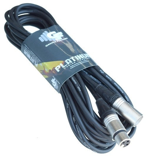 GROOVE FACTORY PLATINUM SERIES MICROPHONE CABLE XLR - 25 FEET