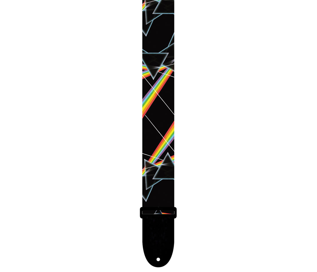 OFFICIAL LICENSING PINK FLOYD DARK SIDE OF THE MOON ALL OVER PRISMS GUITAR STRAP