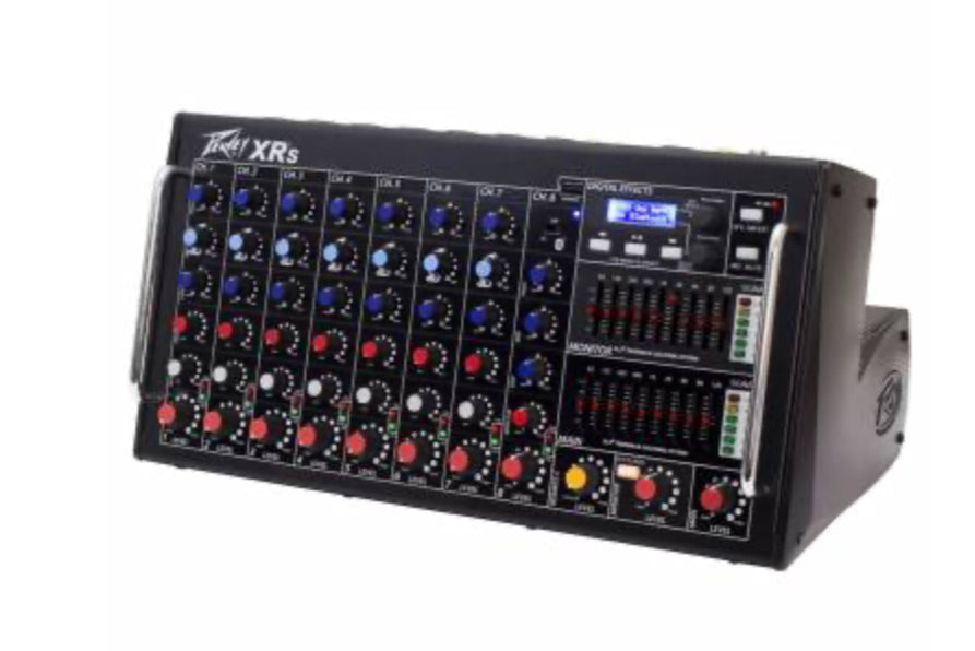 Peavey XR-S Powered Mixer 1500W Peak 8 Channel Bluetooth Enabled 03612230-xr-s-powered-mixer