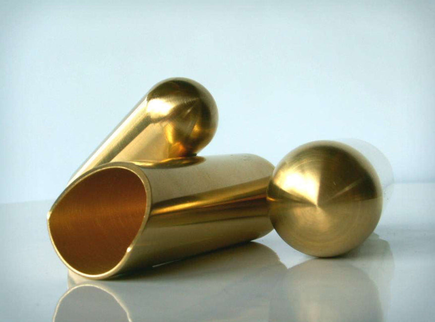 The RockSlide Brass Balltip Guitar Slide - Large