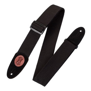 Levy’s MSSC4 SIGNATURE COTTON SERIES XL Guitar Strap - Black