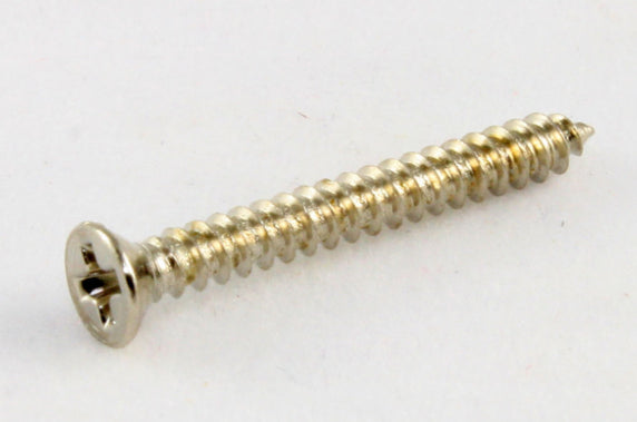 Humbucker Mounting Ring Screws - #2x3/4”, Phillips, Flat, Stainless