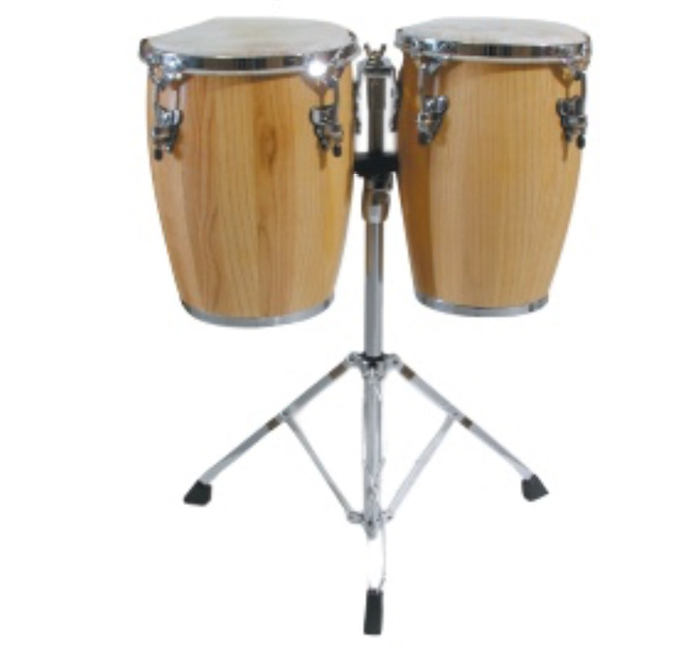 PDW Mini Conga Drums with Stand - Natural