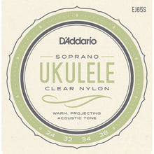 Load image into Gallery viewer, D&#39;Addario EJ65S Pro-Arte Custom Extruded Concert Ukulele Strings
