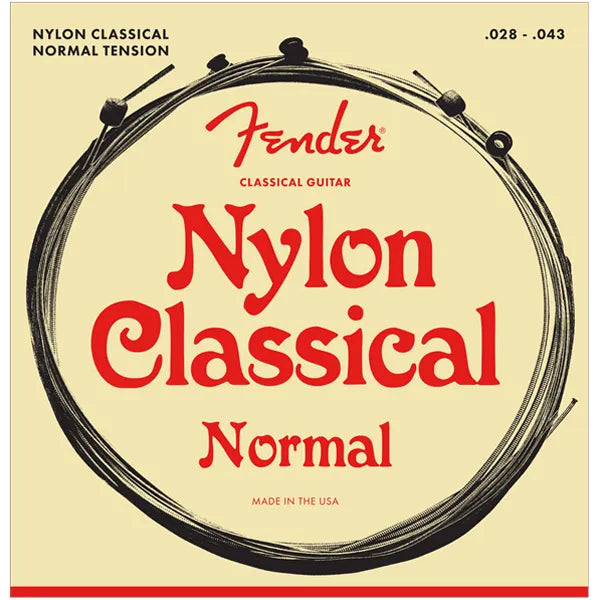 Fender 130 Classical Nylon Acoustic Guitar Strings - Ball End, 28-43