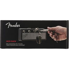 Load image into Gallery viewer, Fender 9190150300 Jack Rack Wall Mount Key Holder - with 4 Amp Plug Keychains
