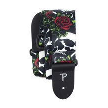 Charger l&#39;image dans la galerie, 2” SKULLS &amp; ROSES POLYESTER GUITAR STRAP
