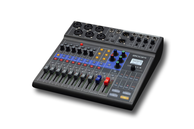 Zoom LiveTrak L-8 Portable 8-Channel Digital Mixer and Multitrack Recorder ZL8